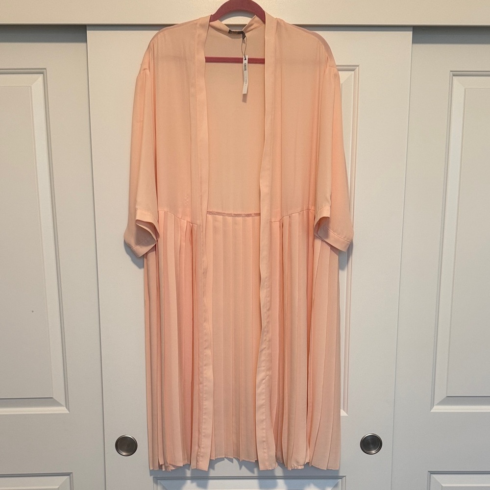 NWT ASOS Blush Pink Open Front Kimono
